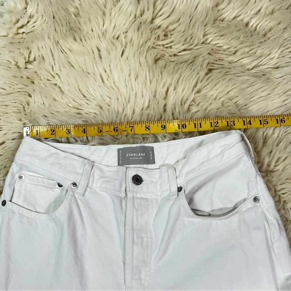 Women's EVERLANE White Jeans - Picture 8 of 11
